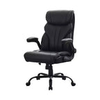 Chaise de bureau, fauteuil de direction ergonomique en cuir avec repose-pieds, grande taille, 227 kg