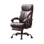 Chaise de bureau, fauteuil de direction ergonomique en cuir avec repose-pieds, grande taille, 227 kg