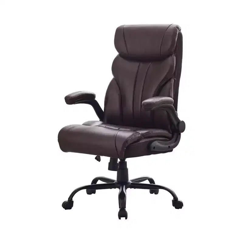 Chaise de bureau, fauteuil de direction ergonomique en cuir avec repose-pieds, grande taille, 227 kg