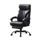 Chaise de bureau, fauteuil de direction ergonomique en cuir avec repose-pieds, grande taille, 227 kg