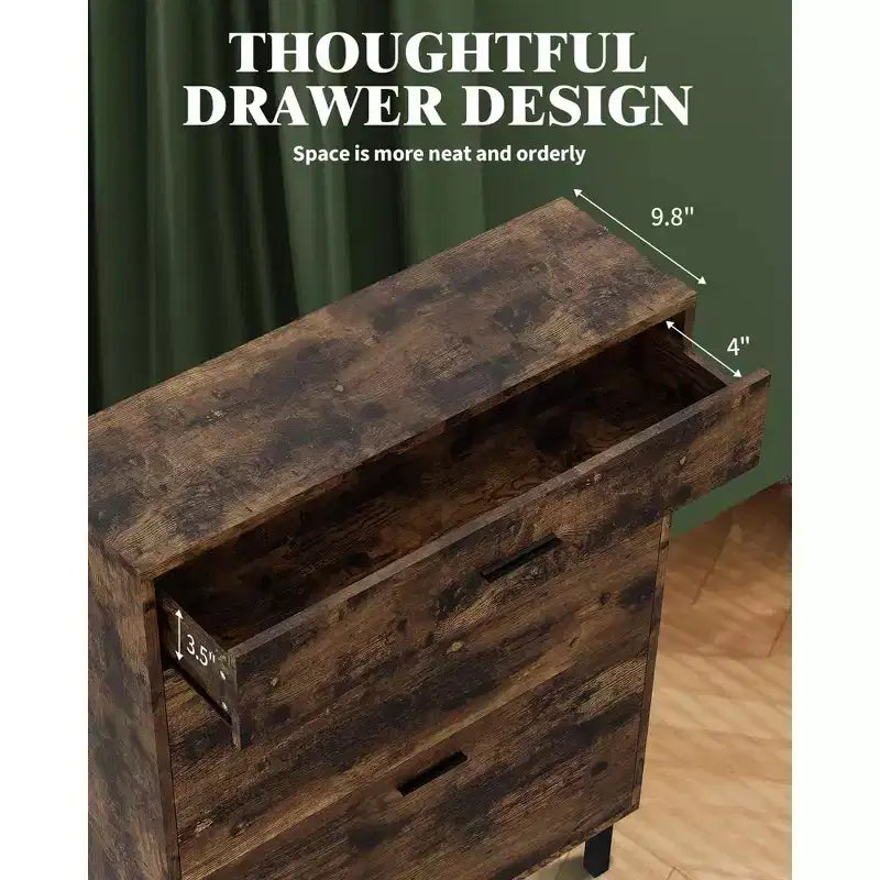 Meuble à chaussures avec double tiroir basculant, organisateur de chaussures peu encombrant pour entrée, couloir ou buanderie, armoire à chaussures dissimulée