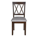 Ensemble table à manger extensible avec 2 chaises rembourrées, idéal pour les espaces compacts, dimensions de 70,9x74,9cm à 116x74,9cm