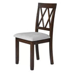 Ensemble table à manger extensible avec 2 chaises rembourrées, idéal pour les espaces compacts, dimensions de 70,9x74,9cm à 116x74,9cm