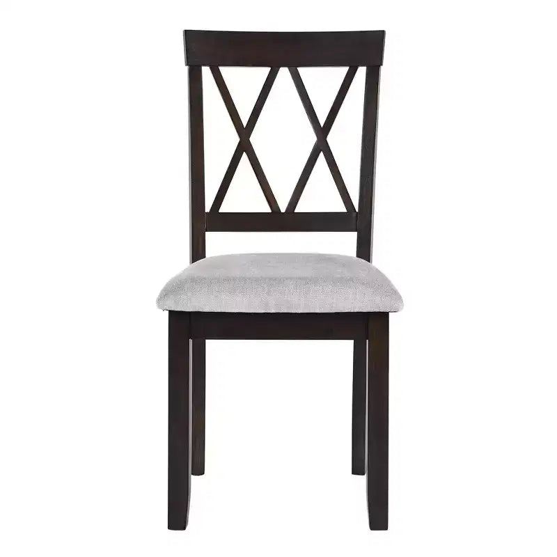Ensemble table à manger extensible avec 2 chaises rembourrées, idéal pour les espaces compacts, dimensions de 70,9x74,9cm à 116x74,9cm
