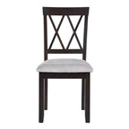 Ensemble table à manger extensible avec 2 chaises rembourrées, idéal pour les espaces compacts, dimensions de 70,9x74,9cm à 116x74,9cm