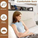 Cadre de lit double XL avec tête de lit de rangement, plateforme de lit double rembourrée en velours côtelé noir avec tiroirs de rangement