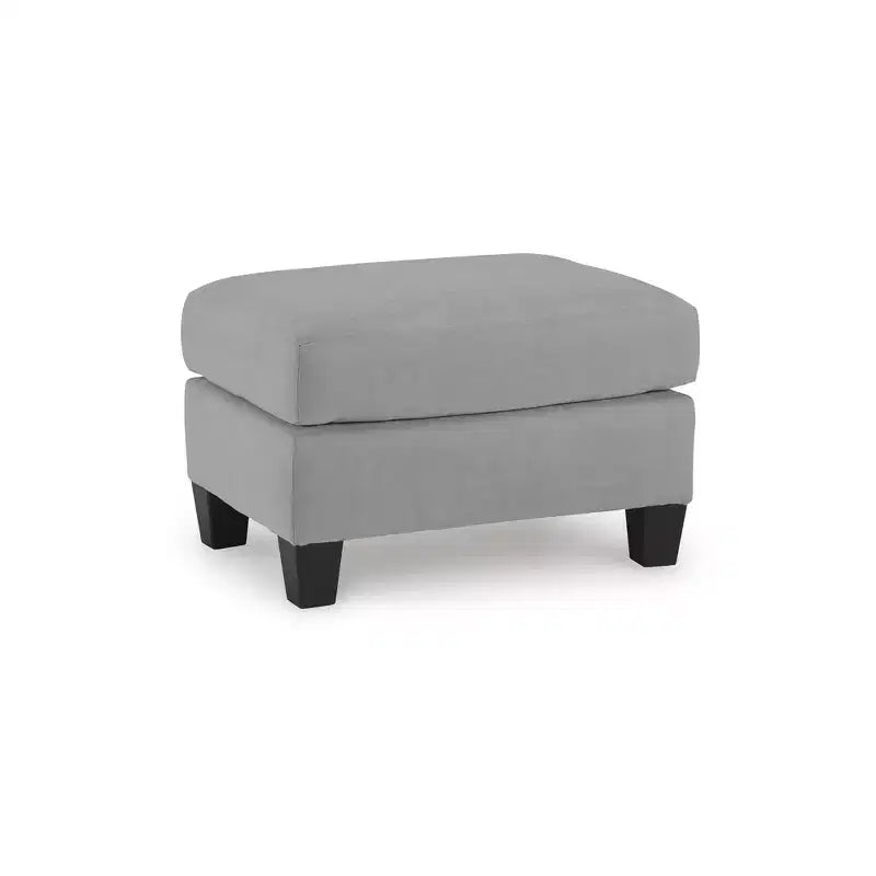Pouf Adlai Signature Design by Ashley, Revêtement en polyester imitation daim, Gris ombré
