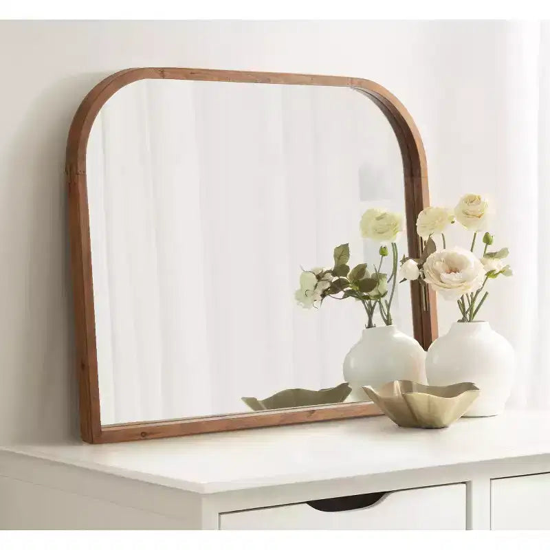 Miroir arche encadré en bois Kate et Laurel Winn