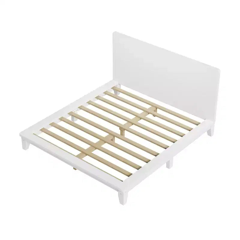 Luxystar Cadre de lit plateforme moderne Queen Size avec tête de lit