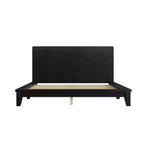 Luxystar Cadre de lit plateforme moderne Queen Size avec tête de lit