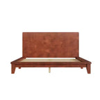 Luxystar Cadre de lit plateforme moderne Queen Size avec tête de lit