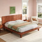 Luxystar Cadre de lit plateforme moderne Queen Size avec tête de lit
