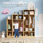 Porte-manteau de classe, organisateur de rangement à 5 compartiments avec 10 crochets, pour la maison, l'école, la crèche, le jardin d'enfants