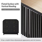 Ernest 27 po. Table d'appoint à 3 tiroirs (lot de 2) | Hulala Home-NOIR