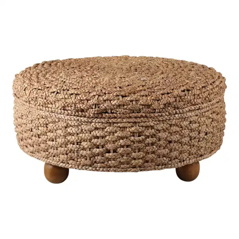 Décoration d'intérieur - Ottoman de coiffeuse - Ottoman de rangement pour chambre à coucher - Tabouret élégant et repose-pieds ottoman pour pièce d'appoint fonctionnelle - 16.5, Marron