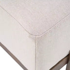 Banc rembourré Christopher Knight Home Blinny de 54,75 po de largeur avec pieds en bois d'hévéa