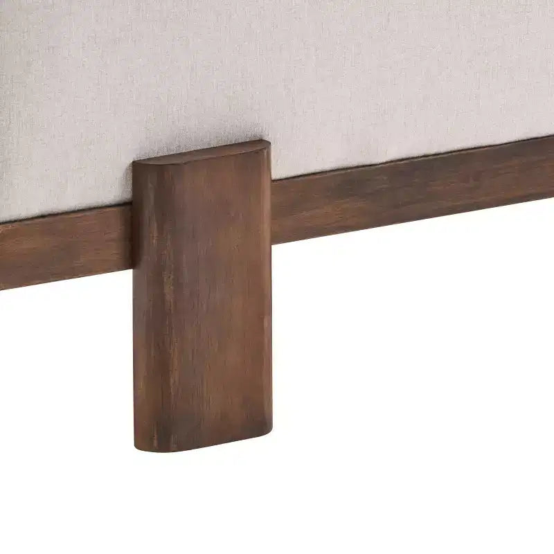 Banc rembourré Christopher Knight Home Blinny de 54,75 po de largeur avec pieds en bois d'hévéa