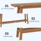 Console, Table de Canapé Étroite à 2 Niveaux Derrière le Canapé, Table d'Entrée Extra Longue pour Couloir, Table d'Entrée de Ferme Industrielle pour Salon, Foyer