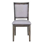Ensemble de salle à manger rustique extensible 6 pièces Whisen, comprenant une table de salle à manger à tréteaux de 195,3 cm et 4 chaises de salle à manger rembourrées, 1 banc.