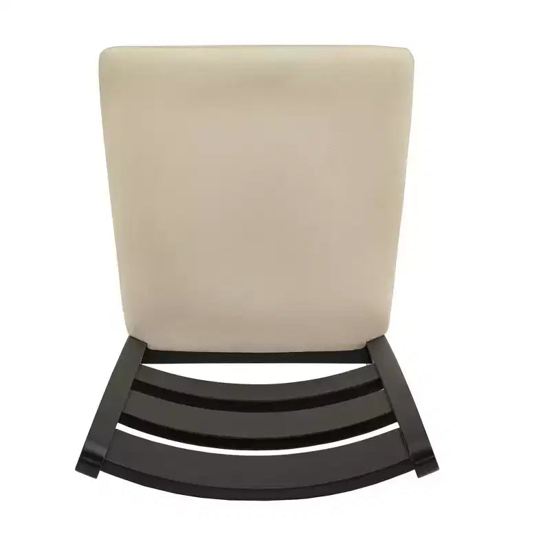 Chaises de salle à manger Kensington en bois noir et microfibre beige, dossier échelle (lot de 2) - Noir/Beige - iNSPIREQ