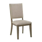 Chaises de salle à manger Carson en tissu beige antique (lot de 2) - Taupe antique/Beige - iNSPIREQ