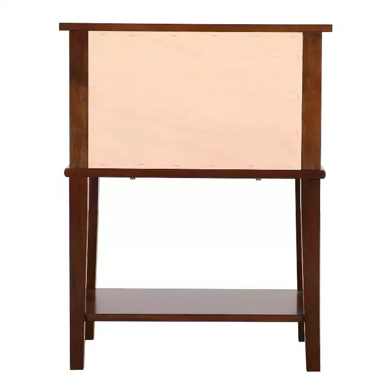 Table de Chevet Rectangulaire en Bois HomeStock pour Salon et Chambre à Coucher