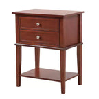 Table de Chevet Rectangulaire en Bois HomeStock pour Salon et Chambre à Coucher