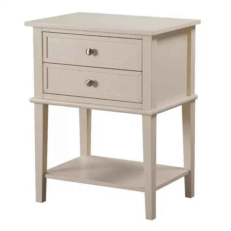 Table de Chevet Rectangulaire en Bois HomeStock pour Salon et Chambre à Coucher
