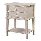 Table de Chevet Rectangulaire en Bois HomeStock pour Salon et Chambre à Coucher