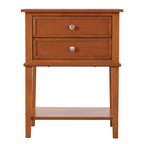 Table de Chevet Rectangulaire en Bois HomeStock pour Salon et Chambre à Coucher