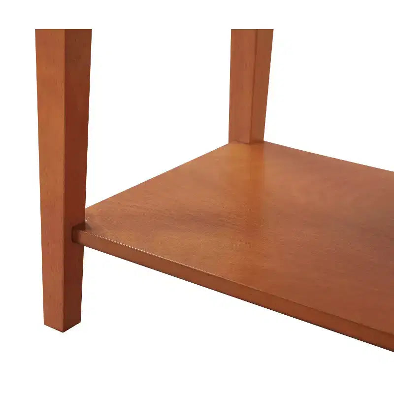 Table de Chevet Rectangulaire en Bois HomeStock pour Salon et Chambre à Coucher