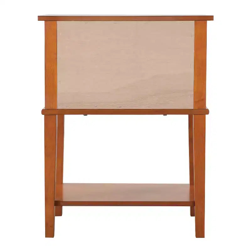 Table de Chevet Rectangulaire en Bois HomeStock pour Salon et Chambre à Coucher