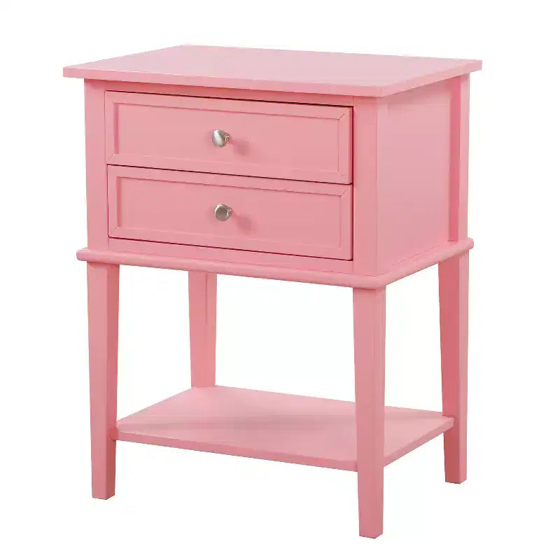 Table de Chevet Rectangulaire en Bois HomeStock pour Salon et Chambre à Coucher