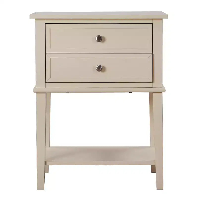 Table de Chevet Rectangulaire en Bois HomeStock pour Salon et Chambre à Coucher