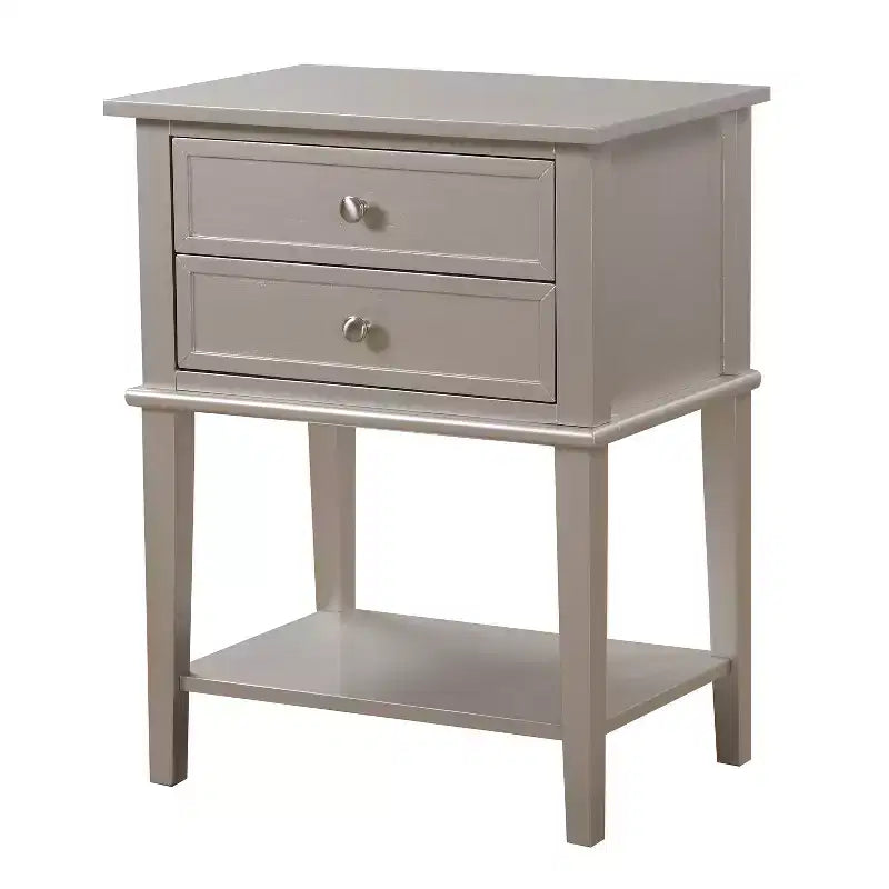 Table de Chevet Rectangulaire en Bois HomeStock pour Salon et Chambre à Coucher