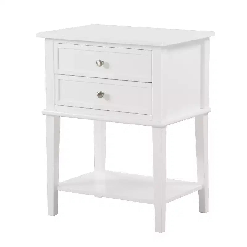 Table de Chevet Rectangulaire en Bois HomeStock pour Salon et Chambre à Coucher