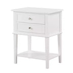 Table de Chevet Rectangulaire en Bois HomeStock pour Salon et Chambre à Coucher