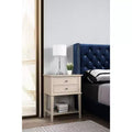 Table de Chevet Rectangulaire en Bois HomeStock pour Salon et Chambre à Coucher