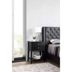 Table de Chevet Rectangulaire en Bois HomeStock pour Salon et Chambre à Coucher