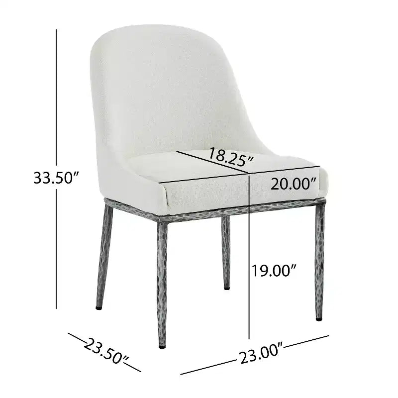 Christopher Knight Home Wilhelma, ensemble de salle à manger industriel 7 pièces en fer martelé avec chaises rembourrées