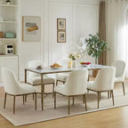 Christopher Knight Home Wilhelma, ensemble de salle à manger industriel 7 pièces en fer martelé avec chaises rembourrées