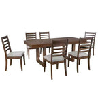 Ensemble de salle à manger extensible GDFStudio Bailey 7 pièces avec rallonge amovible de 45 cm