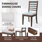 Ensemble de salle à manger extensible GDFStudio Bailey 7 pièces avec rallonge amovible de 45 cm