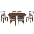 Ensemble de salle à manger extensible GDFStudio Bailey 7 pièces avec rallonge amovible de 45 cm