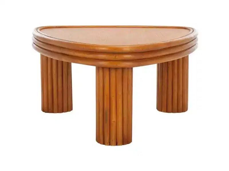 Bayard Rattan Triangle Coffe Table - CWK3009 - Natural - Safavieh Couture