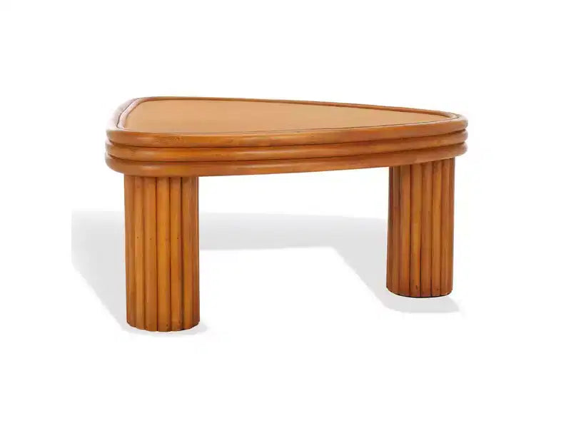Table Basse Triangle Bayard Rotin - CWK3009 - Naturel - Safavieh Couture