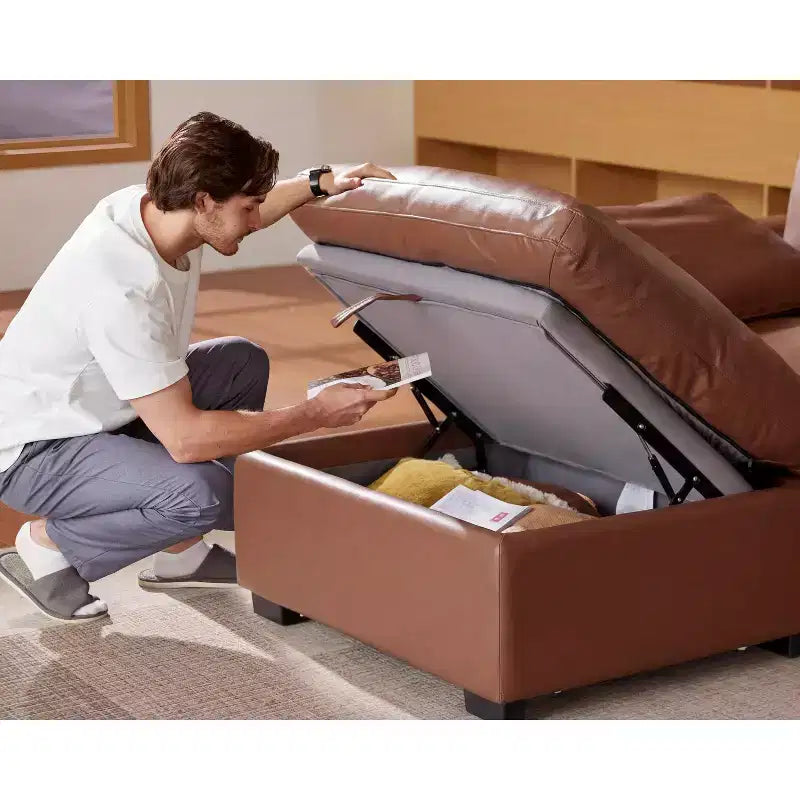 Dyonery Canapé modulaire sectionnel nuage surdimensionné 120 pour salon, canapé à assise large et profonde rembourré de duvet, cadre en bois massif, assemblage sans outils, gris foncé