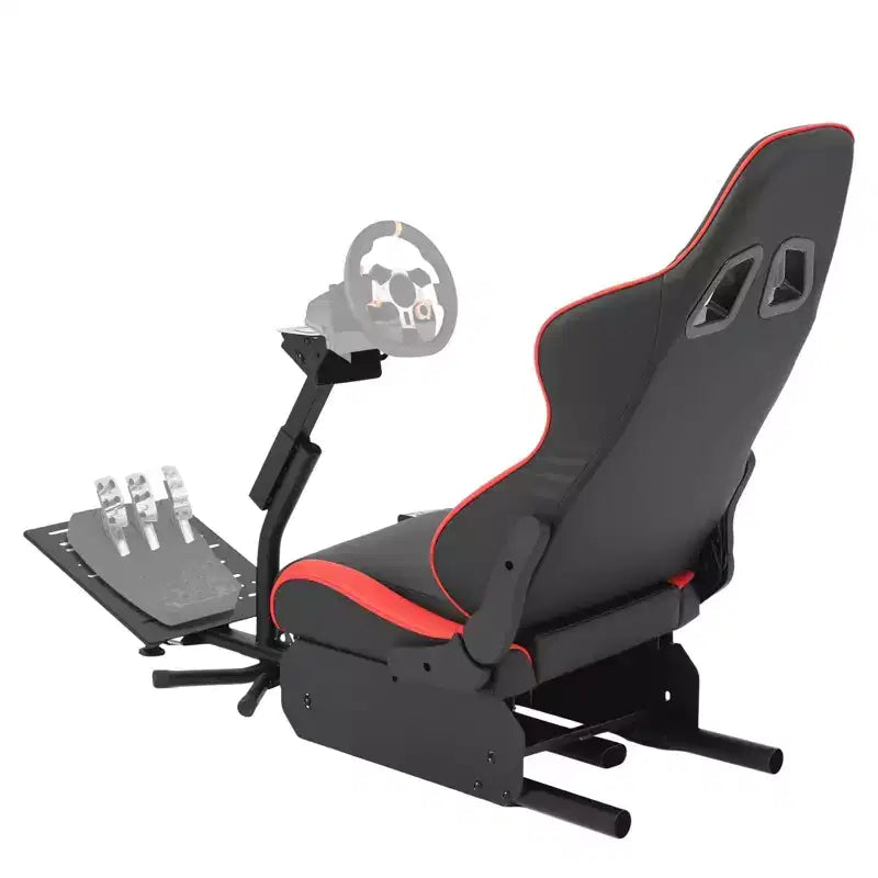 Racing Wheel Stand,Foldable Racing Simulator Cockpit for g923/g920/g29, Steering Wheel Stand & Foot Pedal Angle Adjustable, Fanatec, Hori, Mad Catz.