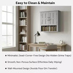 Christopher Knight Home Everett Armoire de rangement murale de salle de bain moderne en bois avec étagère réglable