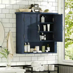Christopher Knight Home Everett Armoire de rangement murale de salle de bain moderne en bois avec étagère réglable